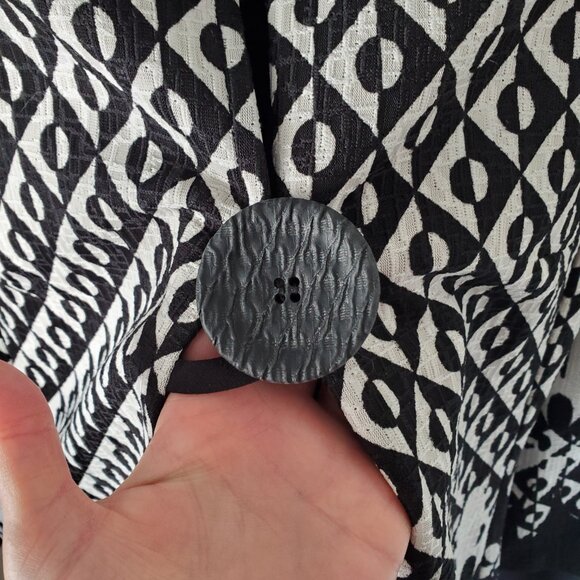 Dressy Black and White Jacket - Picture 3 of 8